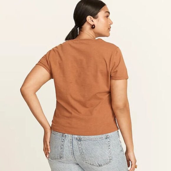 J. CREW '90s cropped organic slub cotton TEE - Picture 2 of 4